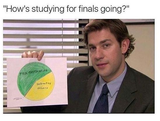 studying finals meme